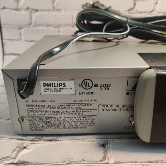 Magnavox Philips DVD/CD/MP3 Player Combo w/ Remote,TruSurround Sound - Tested - Picture 8 of 12